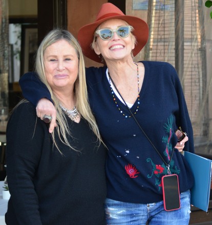 Sharon Stone spotted with sister Kelly Stone while out and about, Beverly Hills, California, USA - 01 Feb 2022