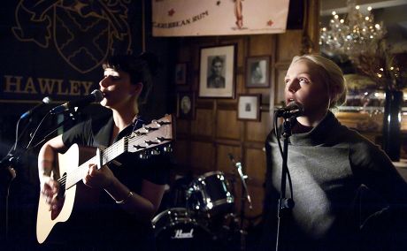 Louise Hull and Laura Marling in concert at the Hawley Arms, London, Britain - 01 Feb 2011
