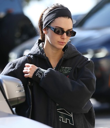 Kendall Jenner is seen leaving the gym on February 03, 2022 in Los