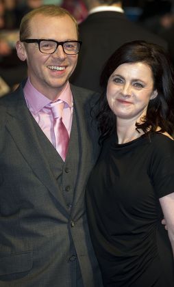 Simon Pegg Wife Maureen Mccann Editorial Stock Photo - Stock Image