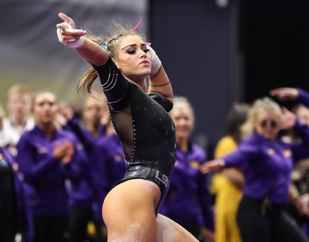 NCAA Gymnastics Auburn vs LSU, Baton Rouge, USA - 05 Feb 2022 Stock ...