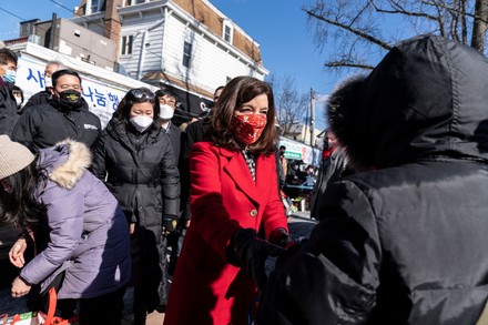 Governor Hochul participates in food giveaway by Korean non-profit organizations, United States - 05 Feb 2022