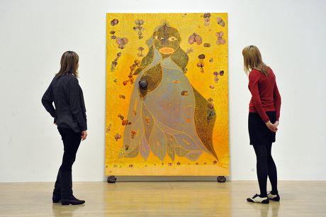 An Exhibition Of Work By Chris Ofili At Tate Britain. The Holy Virgin Mary. Pictures By Glenn Copus