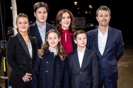 The Crown Prince Couple and children arrive at TV2's show: Mary 50 years - We celebrate Denmark's Crown Princess, Kastrup - 06 Feb 2022