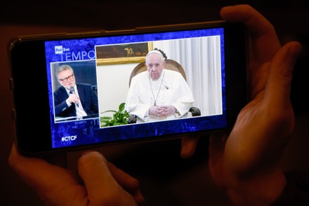 Television interview to Pope Francis in Italy - 06 Feb 2022