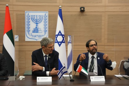 UAE delegation visits Knesset in Israel, Jerusalem - 07 Feb 2022