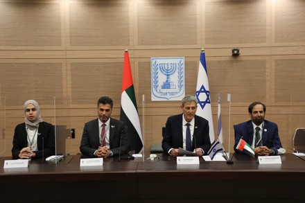 UAE delegation visits Knesset in Israel, Jerusalem - 07 Feb 2022