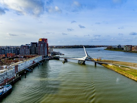 Prince Claus Bridge, Dordrecht, The Netherlands - 05 Feb 2022