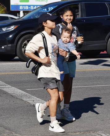 Christina Milian and family outing in Studio City, Los Angeles, California, USA - 05 Feb 2022