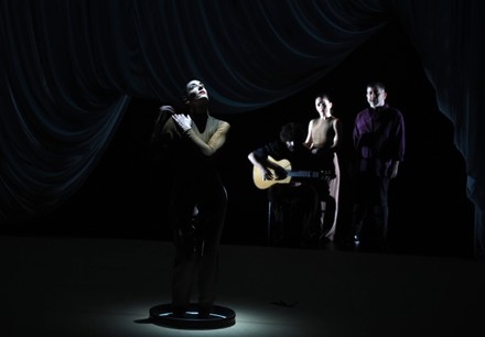 Spinning of the flamenco dance show Rafaela Carrasco "Ariadna "al hilo del mito", Chaillot theater, Paris, France - 05 Feb 2022