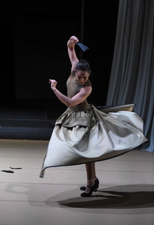 Spinning of the flamenco dance show Rafaela Carrasco "Ariadna "al hilo del mito", Chaillot theater, Paris, France - 05 Feb 2022