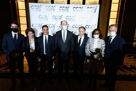 Jean Castex speech during the annual dinner of the CCAF, France - 08 Feb 2022