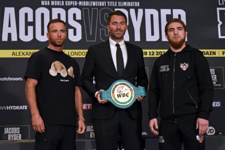 Jacobs vs Ryder Press Conference, Boxing, Hilton London, Wembley, UK - 10 Feb 2022