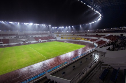 Atmosphere Jatidiri Stadium Night During Trial Editorial Stock Photo ...