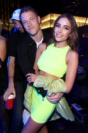 Christian Mccaffrey Olivia Culpo Editorial Stock Photo - Stock Image