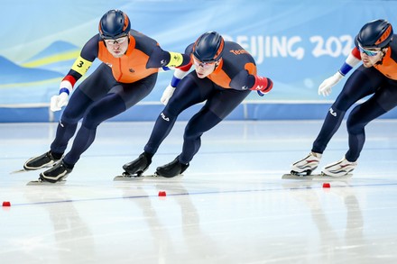 Speed Skating, Men's Team Pursuit Final, Beijing Olympics, Beijing, China - 15 Feb 2022