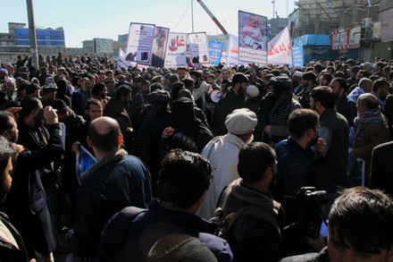 Anti-US protest in Kabul, Afghanistan - 15 Feb 2022
