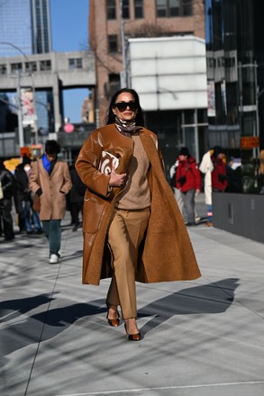 Street Style, Fall Winter 2022, New York Fashion Week, USA - 15 Feb 2022