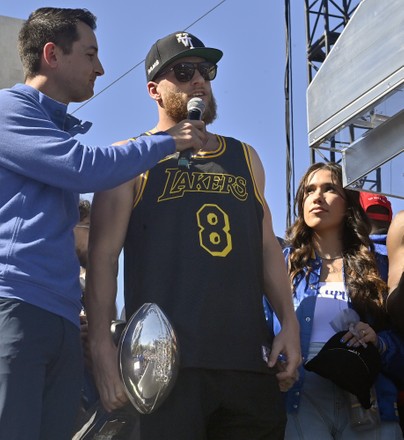 These Photos of Cooper Kupp at Super Bowl 2022 with His Wife