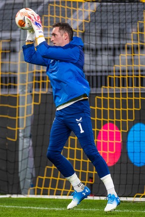 Rangers Goalkeeper Jay Hogarth Warms Before Editorial Stock Photo ...