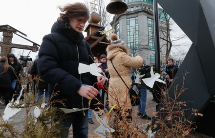 Ukrainians mark 8th anniversary of the violent Maidan protests, Kiev, Ukraine - 18 Feb 2022