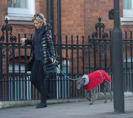 Exclusive - Emily Maitlis walking her dog in London, UK - 17 Feb 2022