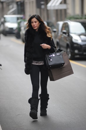 Aida Yespica goes shopping, Milan, Italy - 18 Feb 2022