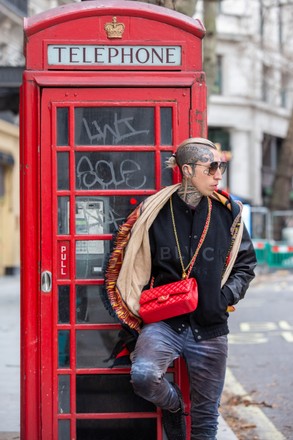 Fashion Week, Street Style in London, UK - 18 Feb 2022