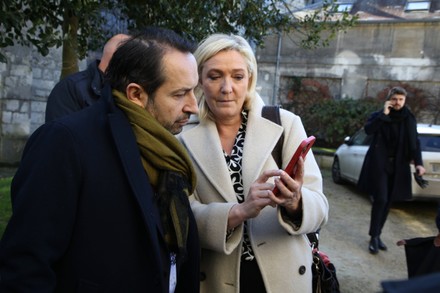 Villers Cotterets: Marine Le Pen gives a press conference on the theme of the French language, france - 15 Feb 2022