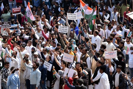 Congress Protest Against Delhi Chief Minister Arvind Kejriwal, New Delhi, India - 19 Feb 2022
