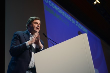 News Carlo Calenda is officially elected national secretary of the "Action" parties during the first congress "L'Italia sul serioâ€�, Palazzo dei Congressi, Rome, Italy - 20 Feb 2022