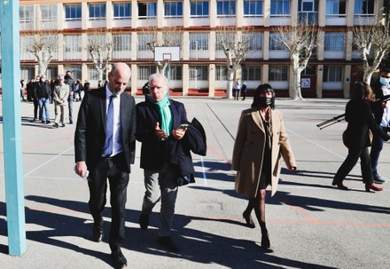 French Education, Youth and Sports Minister visit to Marseilles, France - 21 Feb 2022