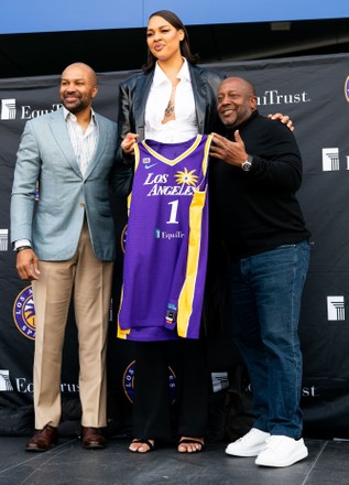 Los Angeles Sparks introduce their latest signing, Liz Cambage, Crypto.Com Arena, Los Angeles, California, USA - 23 Feb 2022
