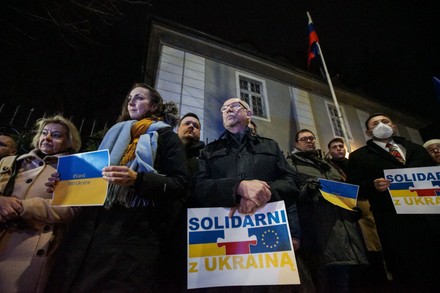 Ukrainians Protest Against Russian Agression In Gdansk, Poland - 24 Feb 2022