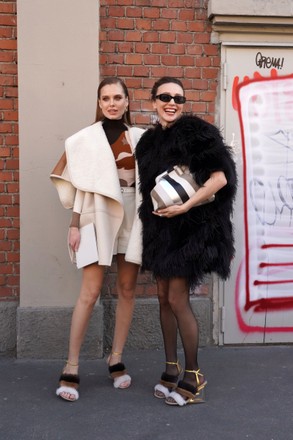 Milan Fashion Week, Alberta Ferretti street style, Milan, Italy - 23 Feb 2022