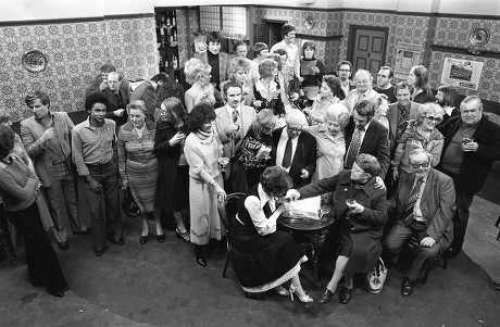 Photocall on the set of the British TV soap opera 'Coronation Street', as it celebrates it's 18th birthday, Granada Studios, Manchester, UK - 24 Nov 1978