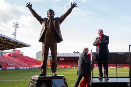 Aberdeen, 25-02-2022., Sir Alex Ferguson Statue - 25 Feb 2022