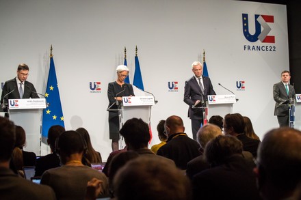 Informal EU finance ministers summit in Paris, France - 25 Feb 2022