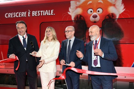 Photocall of the new Disney and Pixar film 'Red' and of the Frecciarossa train with dedicated graphics, Rome, Italy - 25 Feb 2022