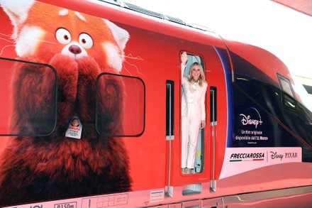 Photocall of the new Disney and Pixar film 'Red' and of the Frecciarossa train with dedicated graphics, Rome, Italy - 25 Feb 2022