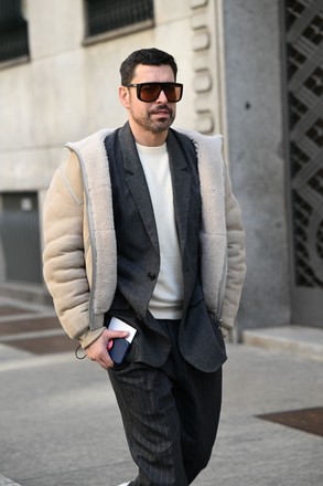 Street Style, Autumn Winter 2022, Milan Fashion Week, Italy - 25 Feb 2022