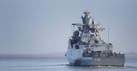 German corvette F262 Erfurt leaves Wilhelmshaven to reinforce Standing ...