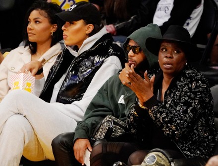 Celebrities at LA Clippers v Los Angeles Lakers, Crypto.Com Arena, Los Angeles, California, USA - 25 Feb 2022