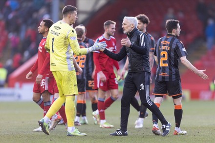 Aberdeen Manager Jim Goodwin Dundee Utds Editorial Stock Photo - Stock ...