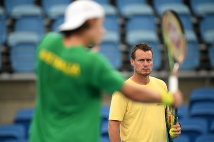 Practice session ahead of the Davis Cup Qualifier between Australia and Hungary,, Sydney - 01 Mar 2022