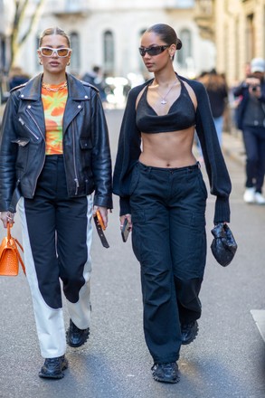 Street Style Outside Giorgio Armani Fashion Editorial Stock Photo - Stock  Image | Shutterstock