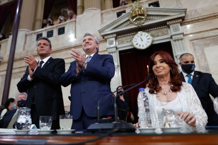 President of Argentina Alberto Fernandez,delivers annual speech at the opening of sessions of Congress, Buenos Aires - 01 Mar 2022