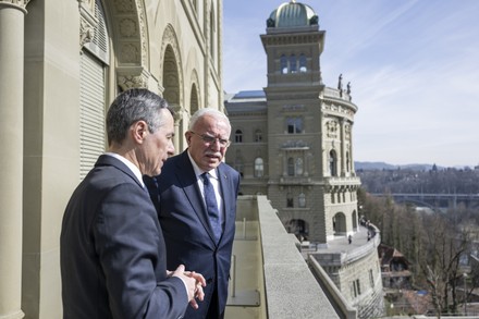 Minister of Foreign Affairs and Expatriates of the Palestinian Authority visits Swiss president, Bern, Switzerland - 02 Mar 2022
