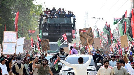 Pakistan People Party anti-government march in Ghotki - 02 Mar 2022