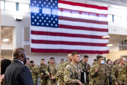 US Army troop deployment from Savannah, Georgia to Germany, USA - 02 Mar 2022